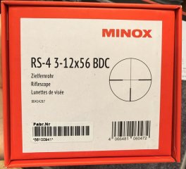 Neuware---Minox RS-4 3-12x56 Leuchtabs. 4 mit BDC / Absehensschnellverstellung