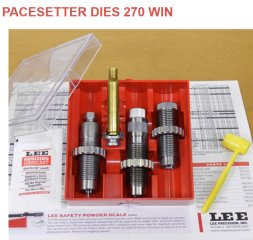 LEE 3-Die-Pacesetter Langwaffen Matrizensatz-SET Full-Length | .270 Win. 270 Winchester | #90505 NEU