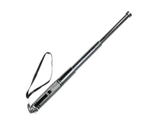 Mini Teleskop Schlagstock 14/32cm - Silber - auch als Kubotan verwendbar