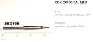 LEE SE2169 Spare Expander Decapper ROD .308 Win. .300 WSM 7,62x54R Ausstoßer Spindel für Kalibrierm
