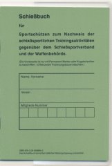 Schießbuch | Schiessbuch für Sportschützen mit PVC Schutzhülle - Motiv BW Style
