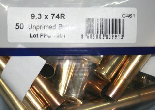 50 Stück > NEUE PPU/PrviPartizan Langwaffenhülsen 9,3x74 R | Boxerzündung Unprimed Brass #C461 | NEU