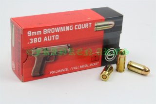 Geco 9mm kurz (.380 Auto) Vollmantel 95gr. 6,15g 50 Stück 2317705
