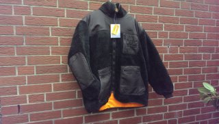 Faserpelzjacke Wendejacke olivgrün/orange XXXL