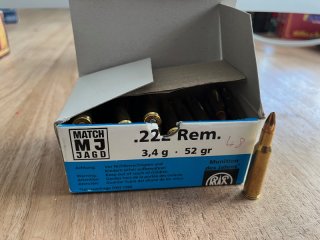 RWS .222Rem MJ 3,4g 48 Stück