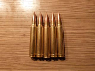 Dekomunition .300 Win Mag , 5 Stück , Messinghülse FMJ