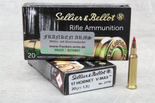 Sellier&Bellot V-Max .17 Hornet 20gr. 1,3g 20 Stück 187268