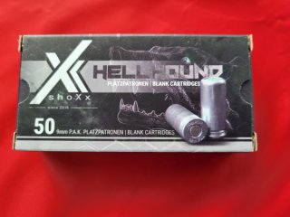 50 Knallpatronen 9mm PAK d. Fa. Hellhound