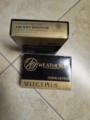 47 Weatherby Patronen in 300 Wetharby Magnum Nosler Partition