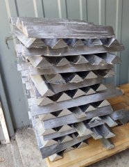 Geschoss-Blei in Barrenform