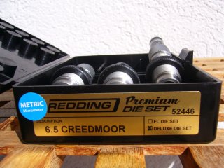 Redding Premium Matrizensatz, 6,5 Creedmoor, metrisch mit Necksizer. Die NEUHEIT!