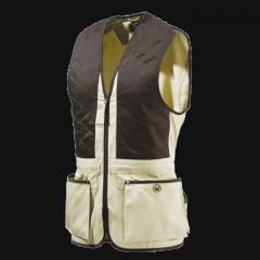 Beretta Schießweste Modell "Trap Cotton SMU" - NEUWARE - beige/braun