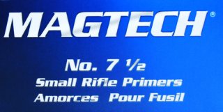 5.000 Stück 5000 ! MAGTECH Zündhütchen Small RIFLE 7 1/2 S.R. SR ähnl. Geco 4157 CCI 400 Federal 205