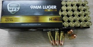 Munition MFS 9mm LUGER / PARA 9x19 VMJ