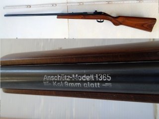 EL-Rep. Büchse Anschütz GmbH, Ulm/D, Mod. 1365, Kal. 9mm glatt