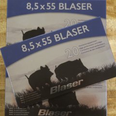 orignal BLASER / NORMA 8,5x55 BLASER MAGNUM 210gr 13,6g SOFTPOINT MUNITION 100 PATRONEN - ein LOS