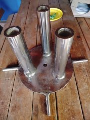 Standböller Edelstahl V2A 3fach 40mm