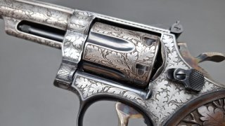 Smith & Wesson Revolver mit Vollgravur - exklusive Seltenheit für Sammler und Liebhaber