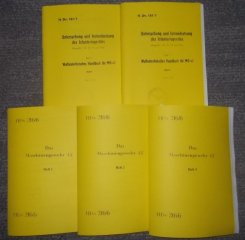 5 Hefte MG42 Beschreibung Dienstanweisung H.Dv.216 & H.Dv.181 Waffentächnisches Hanbuch von 1944