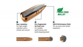 50 Stück NEUE GECO Geschosse - ZERO (Teilzerleger ZINN - BLEIFREI) CAL .308 - 8,8g/136gr #2416970 HP