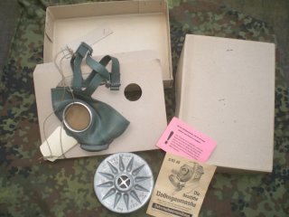 Deutsche Gasmaske in originaler Schachtel VM 40