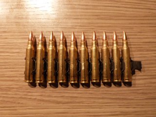 Dekomunition .223/5,56x45rem, 10 Stück auf Zerfallgurt