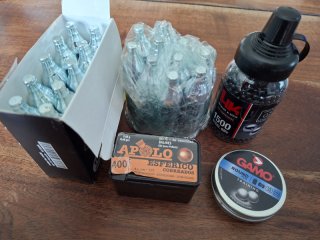 20 Co2 Kapseln 12g HK Steel 4,5 mm BBs, Blei BBs