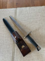 Schweizer Bajonett M57 mit original Koppelschuh