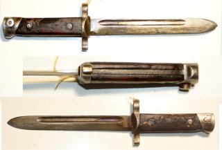 italienisches Bajonett Mod. 1938 mit fester Klinge