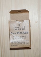 Patronenschachtel 8mm Mauser von Interarms 1948