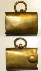 Hülsenmund von Säbelscheide, Messingblech