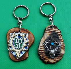 2 Schlüsselbund mit Anhänger - Jagd
