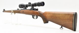 Hubertus Ganzschaft-Rep.-Büchse im Kaliber 6,5x57 mit ZF 3-9x42 Schwenkmontage