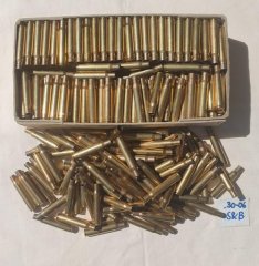 -195- Messing-Boxerhülsen Kal..30-06, Fabr. S&B