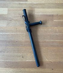 Polizeitonfa Schlagstock Tonfa mit Holster aus Leder