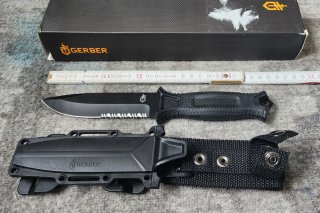 Gerber Kampfmesser Messer Schwarz Neu