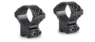 HAWKE - Match Ringmontagen Aluminium 30mm Mittelrohr für 9-11mm Prisma-Schiene Bauhöhe HOCH = 17mm