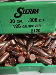 100 St. Sierra .308 - 125gr. Spitzer Geschosse