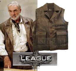 ! NAGELNEUE ! Lederweste Sean Connery Allan Quatermain Safari Weste