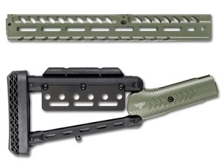Ranger Marlin M-LOK End Cap Straight Grip Lever Stock Set (Moss Green)
