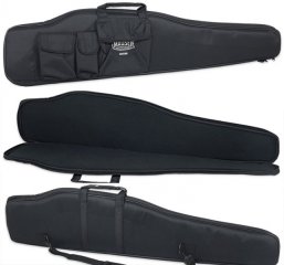 @ TOP MAUSER Büchsenfutteral 124x27cm schwarz Futteral NEU Gewehrtasche für Büchsen mit ZF @