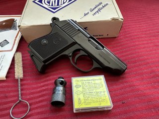 +++Beste Taschenpistole für Verteidigung ERMA-EGP55-Cal.8mm ungeschossen aus Sammlung OVP-Rarität so