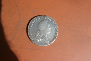 Silbermünze Sächsischer Konventionstaler v. 1776 X.EINE MARCK F: