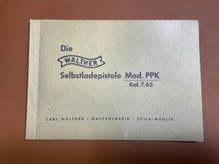 SELTEN!! Bedienungsanleitung TRANS-ART für PPK Walther Zella-Mehlis