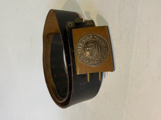 Dt.Reich Infantrie Koppel Schloss Gott mit uns & Koppelriemen No Bajonett G98 Kopelschuh