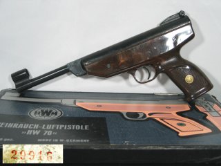 Weihrauch HW 70 Luftpistole (mit OVP) - frühe HW70 v. Anfang der 70er Jahre