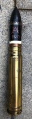 Ungarische 20mm Granate Patrone WK2 DEKO messing hülse