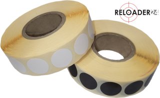 10.000 Schusspflaster ø 20mm SCHWARZ, 5x 2000er Rolle - NEU