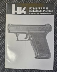 Original Heckler & Koch Bedienungsanleitung P7 M8 / P7 M13 – 9 mm Para