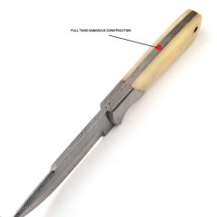 Damast Messer sehr schönes Hand geschmiedetes Damascus Knife 4161